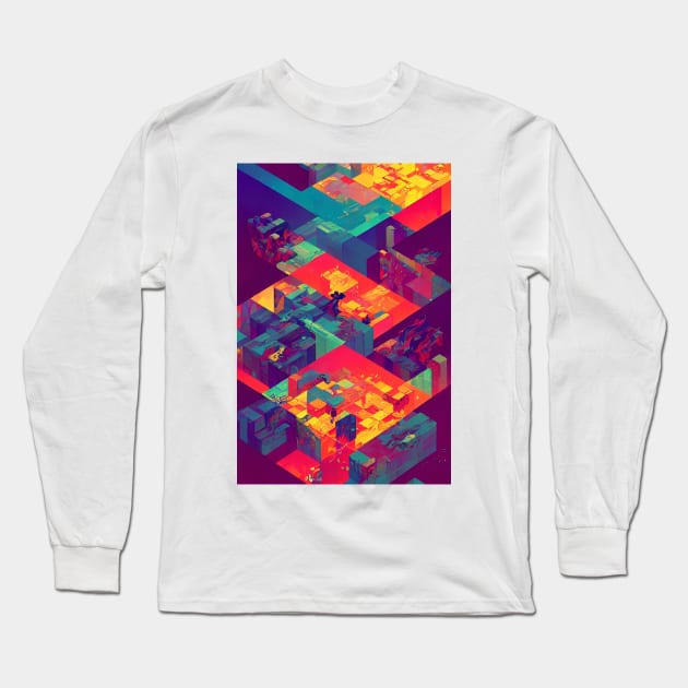 Hypnotizing Geometric Array Long Sleeve T-Shirt by EsoteraArt